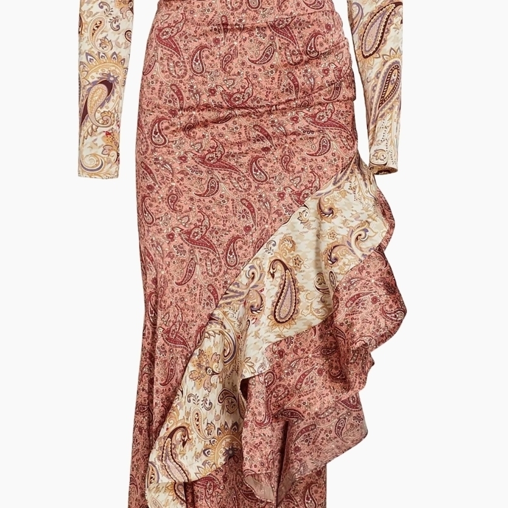 Bronx & Banco.elegant Paisley Print Dress - Picture 6 of 13